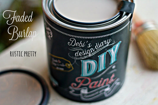 Faded Burlap DIY Paint